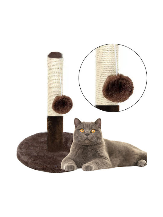 Lean Toys Scratching Post Poles Brown 40x30cm