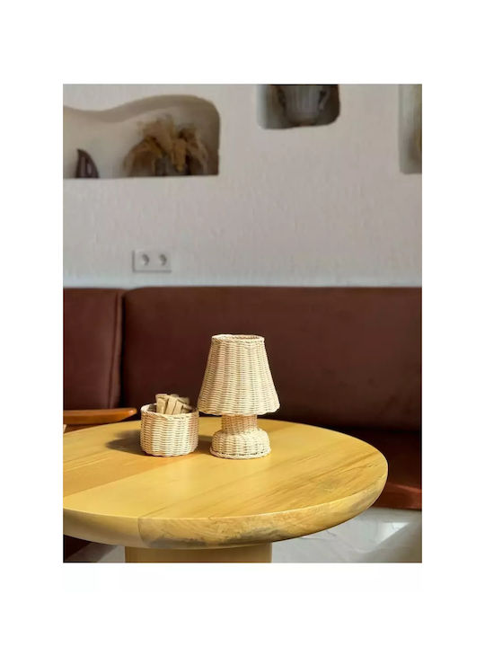 Rattan & Bambu Wireless Tischlampe