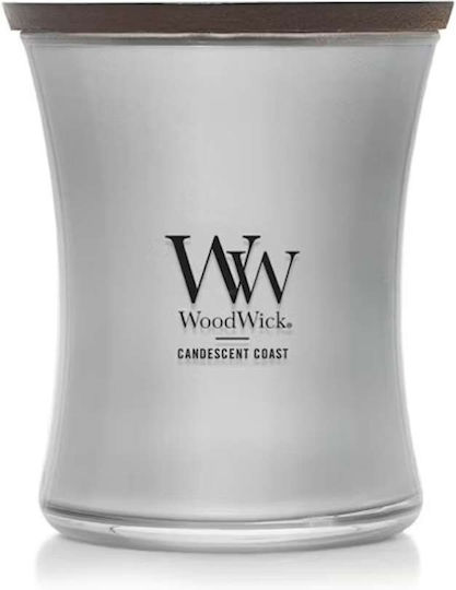 Aromatische Holzkerze mit Duftwachs Medium Precious Metals Candescent Coast