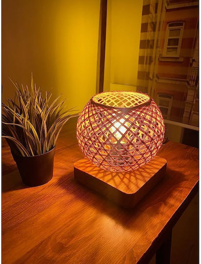 Wooden Lampshade Juta Willow Headboard Floor Lamp