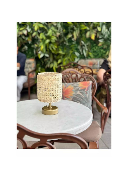 Battery Lamp Shade Natural Rattan Hazeran
