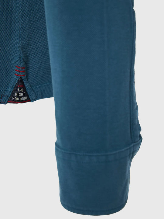 Polo Bluză Cu Mânecă Scurtă Indian Teal