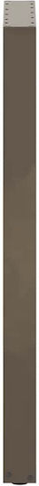 vidaXL Metallic Furniture Leg 2 Pieces Suitable for Table / Coffee Table 40x110x110cm Natural