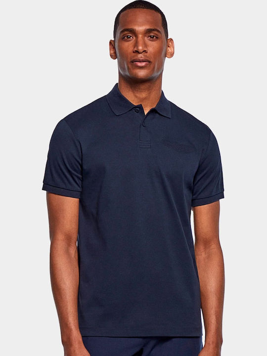Polo Kurzarmbluse Marineblau