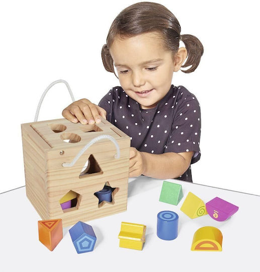 Simba Παιχνίδι Ταξινόμησης Σχημάτων Eichhorn Cube Shapes Game Set από Ξύλο για 12+ Μηνών