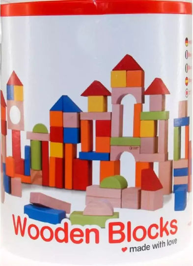 Classic World Bauklötze Konstruktionsmaterial Holz für 1+ Jahre 100 Stück