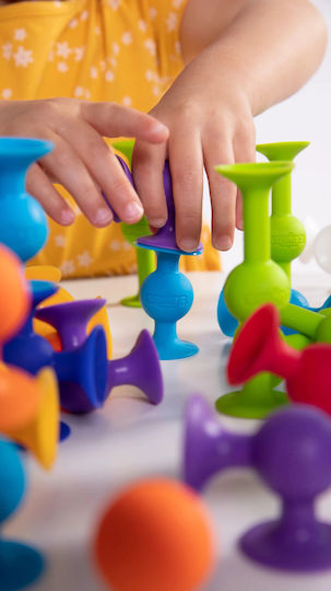 Fat Brain Toys Jucărie de Construcție din Plastic Squigz Deluxe Kit pentru Copii 3+ ani+ Ani