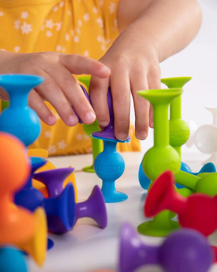 Fat Brain Toys Jucărie de Construcție din Plastic Squigz Deluxe Kit pentru Copii 3+ ani+ Ani