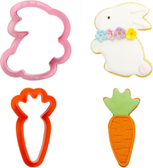 Decora Plastic Animal-Shaped Cookie Cutter 2pcs