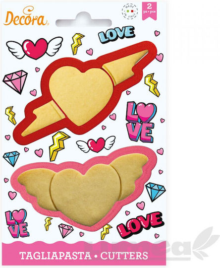 Decora Cookie Cutter Heart Plastic