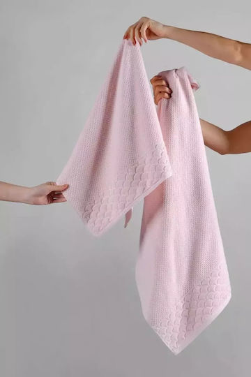 Set of 3 Soft Pink Bath Towels