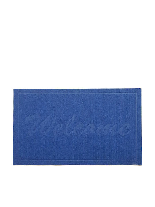 Kotonia Home Covor de Intrare Antiderapant Albastru 75x45buc