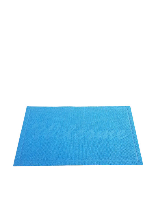 Kotonia Home Covor de Intrare Antiderapant Turcoaz 75x45buc