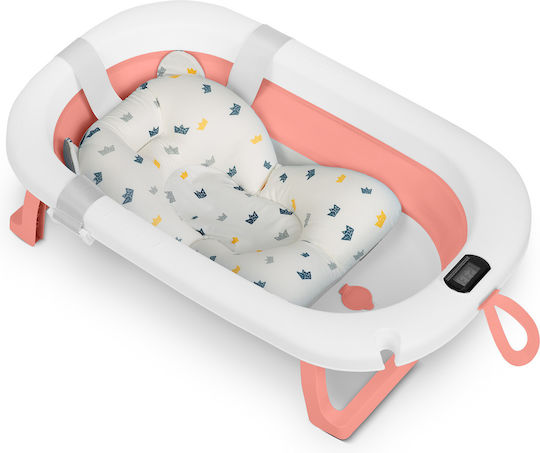 Ricokids Foldable Baby Bath with Thermometer White