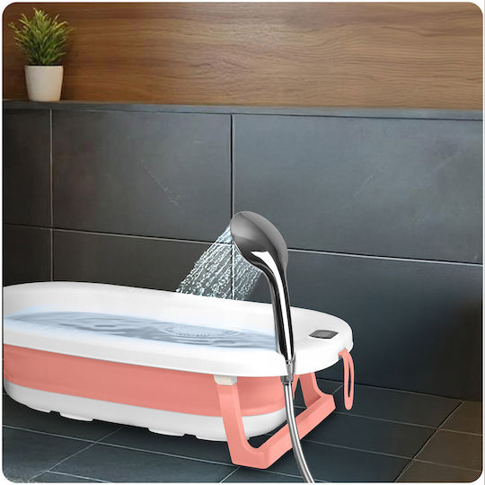 Ricokids Foldable Baby Bath with Thermometer White