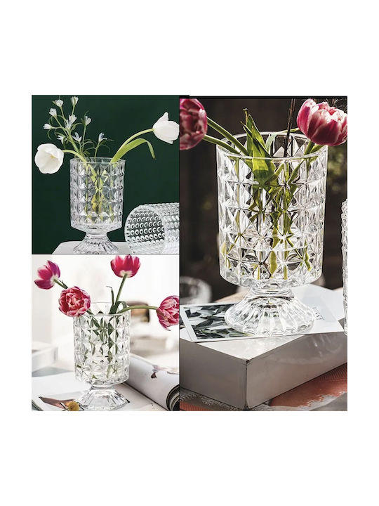 Διακοσμητικό Βάζο Glas Transparent 18cm 1Stück