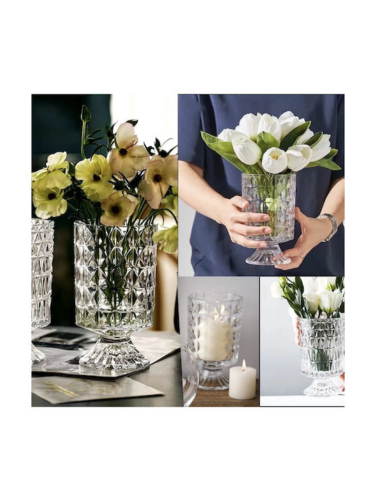 Διακοσμητικό Βάζο Glas Transparent 18cm 1Stück