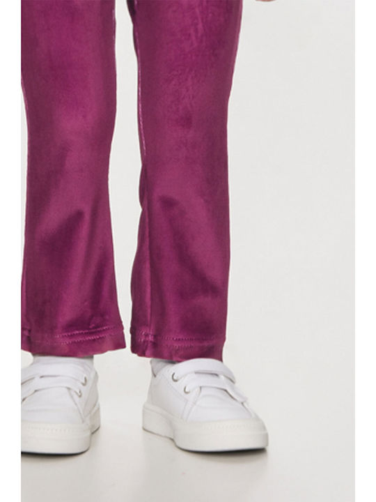 Kinder-Set mit Leggings Winter 2Stück Lila