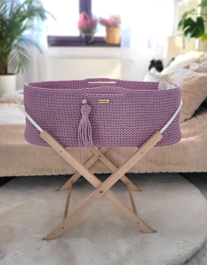 Suport Coș Moise Handmade Boho Lavandă