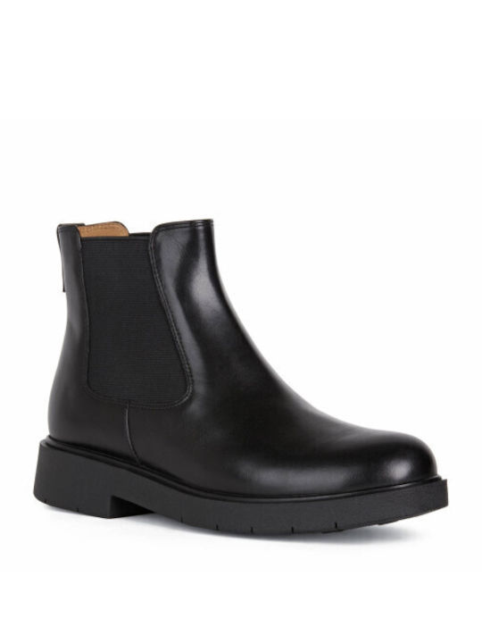 D Spherica Leather Women's Chelsea Boots Black