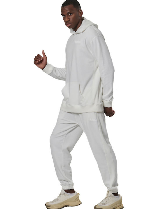 Sweatpants with Elastic White