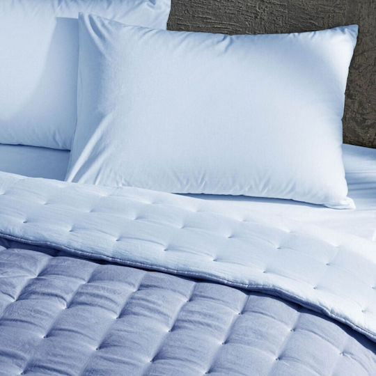 Tac Σετ Ημίδιπλο 195x215εκ. Blue 6τμχ