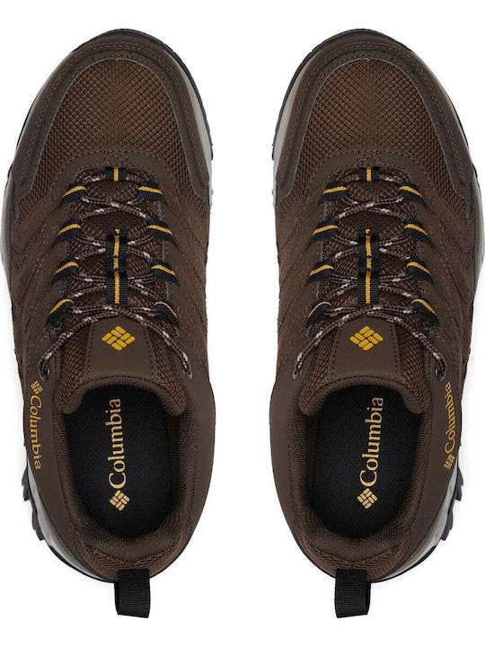 Columbia Starada Low Ανδρικά Ορειβατικά Παπούτσια Αδιάβροχα Καφέ