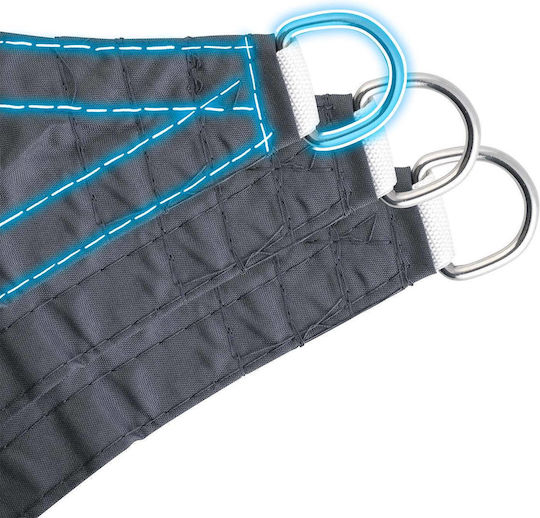 Plonos Dreieck Sonnensegel Gray 4m 180gr/m²