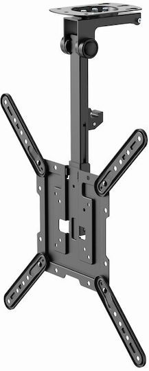 Gembird CM-55ST-01 Телевизионна Стойка За Таван С Удължително Рамо До 55" Черна