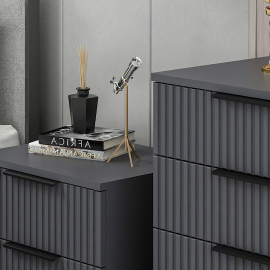 Kale Chest of Drawers 506mnr1524 72x42x77cm Anthracite
