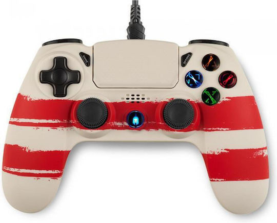 Spartan Gear Hoplite 2 Ενσύρματο Gamepad για PC / PS4 Redline