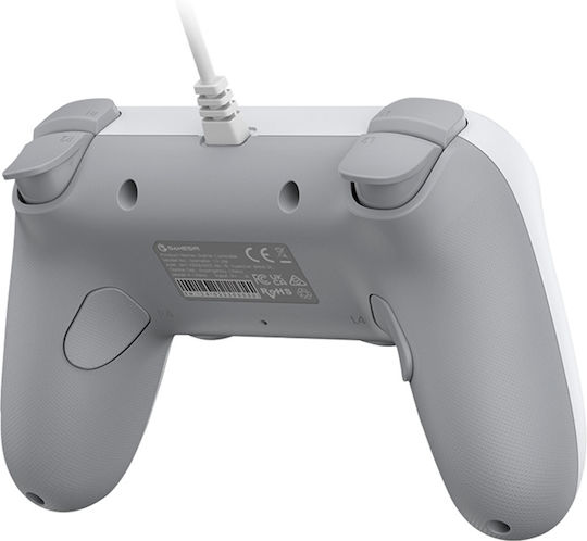 Gamesir T3 Verkabelter Gamepad mit Hall-Effekt-Sticks für Android / PC Weiß