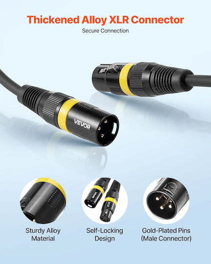 Vevor Kabel XLR-Stecker - Gold 30.48m KNYPXKNGDM10UM4WE001V9