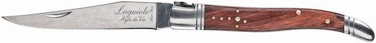 Laguiole Pocket Knife Black in Sheath