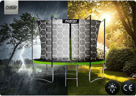 NEO Sport Trampolin Draußen Durchmesser 183cm mit Netz & Leiter