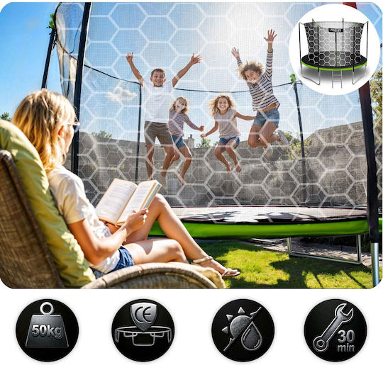 NEO Sport Trampolin Draußen Durchmesser 183cm mit Netz & Leiter