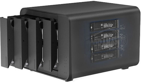 TerraMaster Hard Drive Case for 8 Hard Drives SATA III in Schwarz color