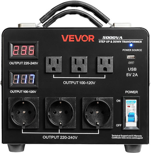 Vevor SXDYZHQZD110P393Z001V2 Стабилизатор на напрежение 5000VA