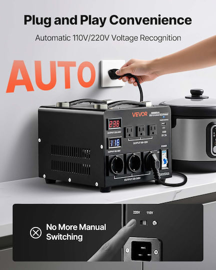 Vevor SXDYZHQZD110P393Z001V2 Стабилизатор на напрежение 5000VA
