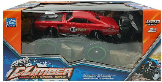 Lean Toys Remote Control Teleghidat Mașină Roșu
