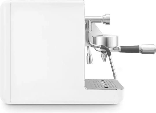 Smeg Automatic Espresso Machine 1700W Pressure 15bar for Cappuccino White EMC02WHMEU
