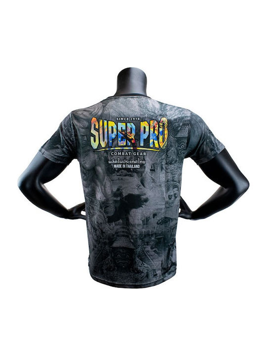 Superpro Herren Kurzärmlig T-Shirt SP-THT300-BK Schwarz
