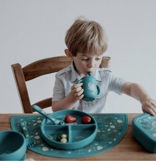 Sassi Junior Baby Food Plate made of Silicone Gray