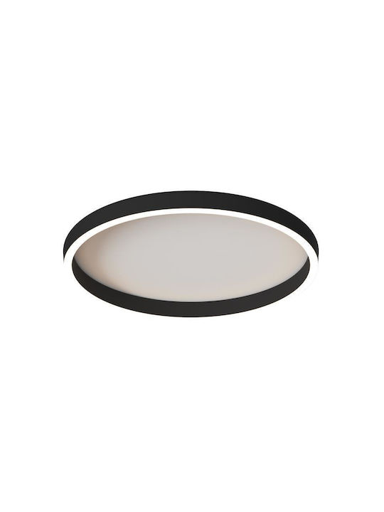 Zambelis Lights Πλαφονιέρα Οροφής Μαύρη με Ενσωματωμένο LED