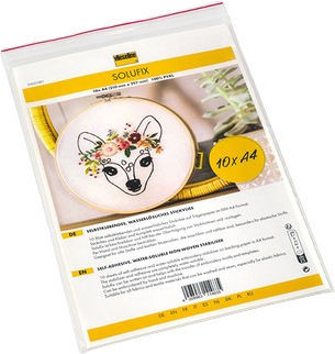 Klebstofflösliches Stickstoffstabilisator-Set 10 Stück X A4 Solufix Vlieseline