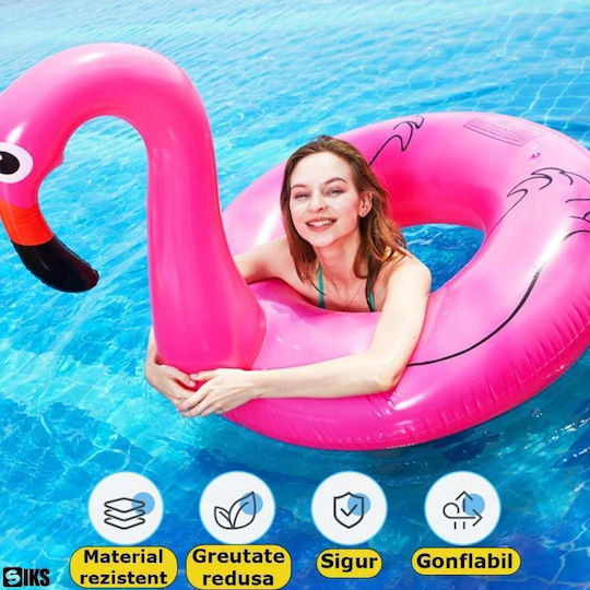 Kids Inflatable Float for Sea Flamingo Pink 120x120cm