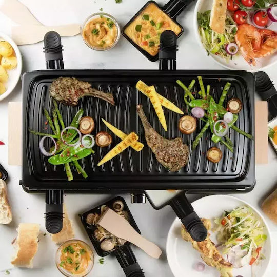 Domo Επιτραπέζια Ηλεκτρική Ψησταριά Raclette Λείας Πλάκας με Ρυθμιζόμενο Θερμοστάτη