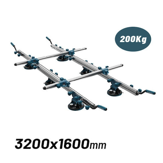 Bormann Six Vacuum Work Suction Cup 200mm with Max Lifting Weight 200kg