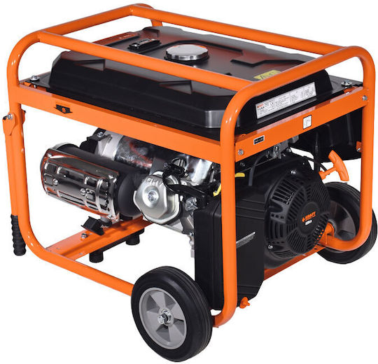 Kraft LT-9000 Generators Benzin mit Kickstart, Rädern und maximaler Leistung 9kVA