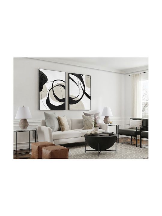 Actio I 386548 – Acrylic Painting 80x120cm Black Frame